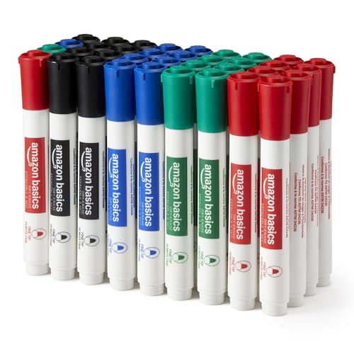 Amazon Basics Low-Odor Dry Erase Whiteboard Markers Assorted 12-Pack Deal