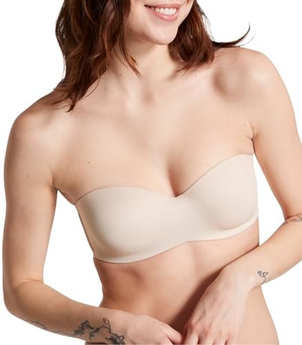 Victoria's Secret Pink Wear Everywhere Lightly Lined Strapless Bra 38DD