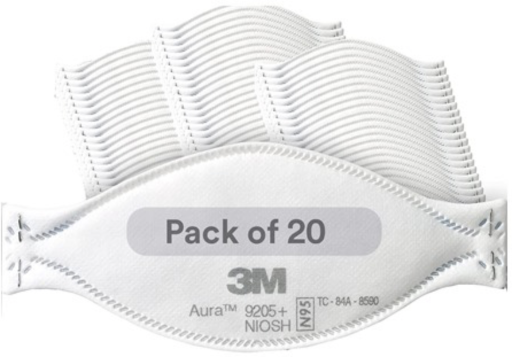 3M Aura N95 Foldable Particulate Respirators 20-Pack