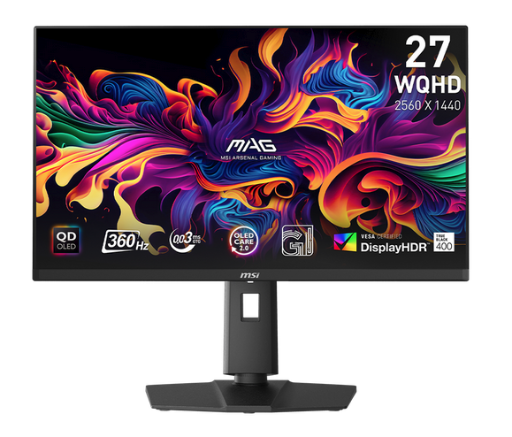 27" MSI MAG 271QPX QD-OLED QHD 360Hz Flat Gaming Monitor