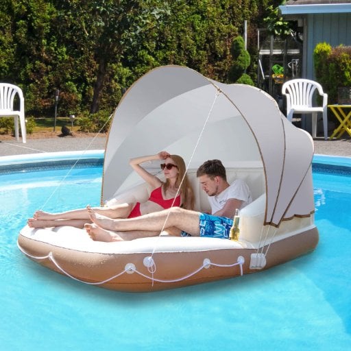 Costway Inflatable Pool Lounge Raft 6' Deal