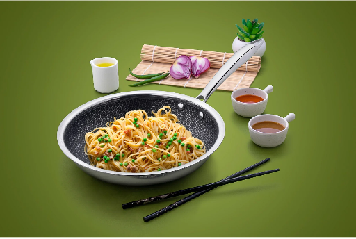 Mainstays 8-Inch Tri-Ply Stainless Steel Hybrid Non-Stick Fry Pan