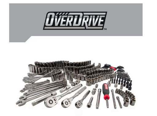 CRAFTSMAN OVERDRIVE 284-Piece Metric and Standard (SAE) Mechanics Tool Set