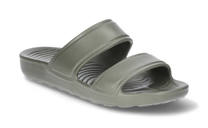 Athletic Works Men's Tunnel Slide Sandals: Red or Lime (Size 9-12)