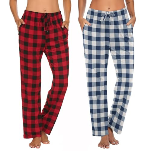 Ekouaer Womens 2 Pack Lounge Pants