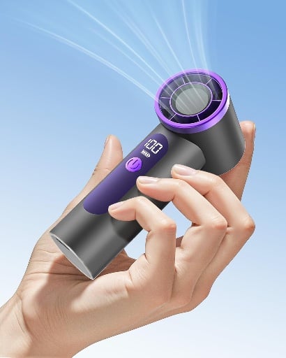 Turbo Portable Handheld Fan 4000mAh Rechargeable