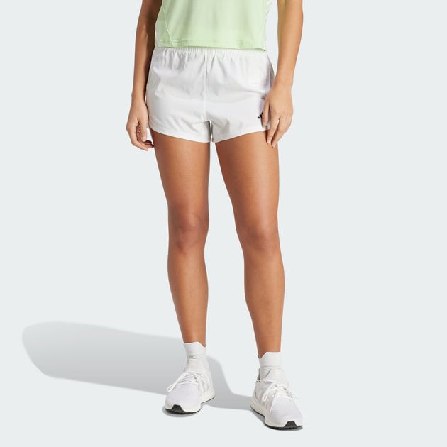Adidas Women's Pace Training 3-Stripes Woven High-Rise Shorts (XS-XL, Short) Deal