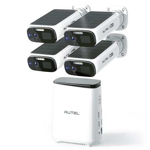 Autel Solar Security Cameras Wireless Outdoor 4-Cam-Kit