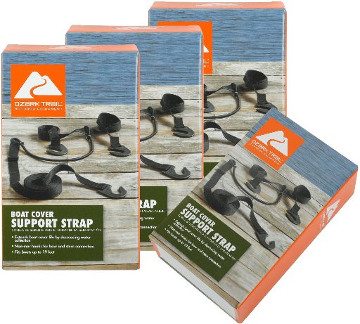 Ozark Trail Boat Cover Support Strap "Y" Shape System 20lb Load 4-Pack
