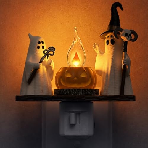 L LOHAS LED Ghost Campfire Halloween Flickering Flame Night Light