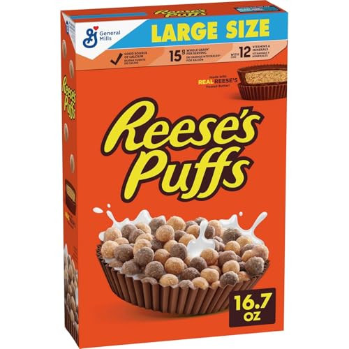 Reese's Puffs Minis Chocolate Peanut Butter Cereal 16.7 Oz