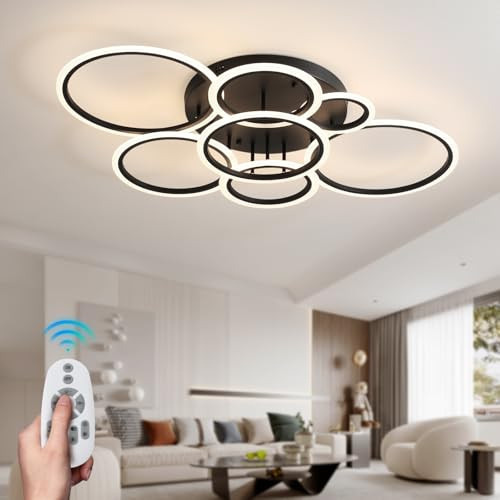 Modern LED 127W Ceiling Light Fixtures with Remote