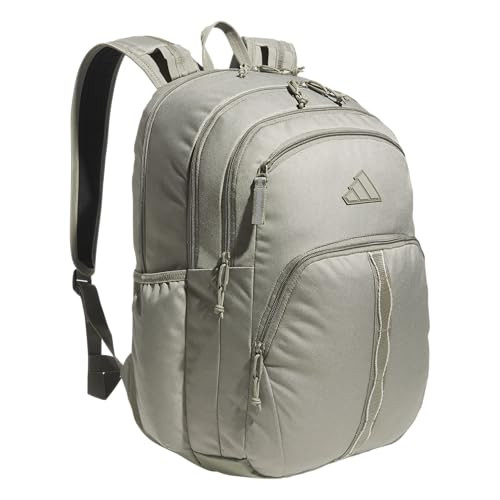 adidas Prime Backpack w/ Padded Laptop Compartment (Silver Pebble Grey)