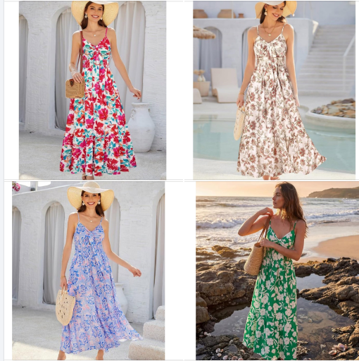 GRACE KARIN Floral Maxi Dresses - Many Options  Deal