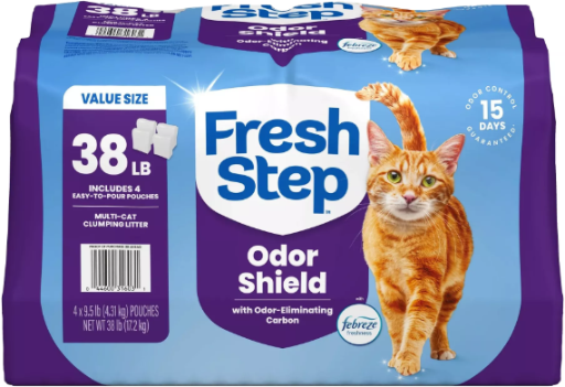Fresh Step Multi-Cat Clumping Litter With Febreze Freshness 38lb Deal