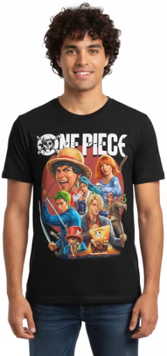 One Piece Men's & Big Men's 100% Cotton Dead or Alive Graphic Tee