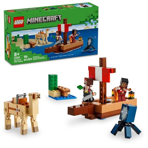 LEGO Minecraft The Pirate Ship Voyage 166-Piece