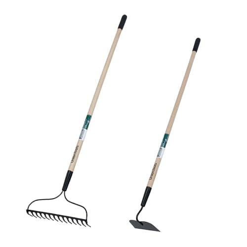 Union Tools Garden Soil Prep Bundle: Bow Rake and Garden Hoe Deal