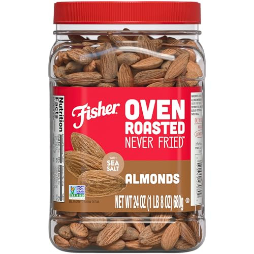 Fisher Oven Roasted Never Fried Almonds, 24 Ounces (Pack of 1)