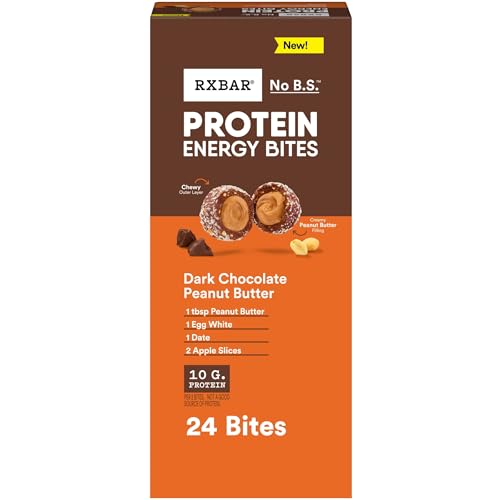 RXBAR Protein Energy Bites (Dark Chocolate Peanut Butter) 24-Count Deal