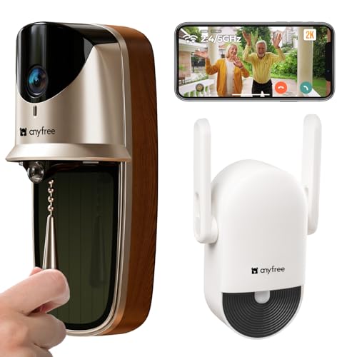 anyfree Solar Doorbell Camera Wireless Video 2K HDR Deal