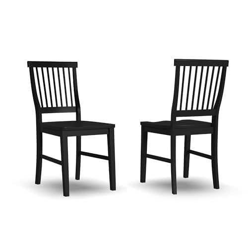 Homestyles Arts & Crafts Black Dining Chairs 2 Set Deal