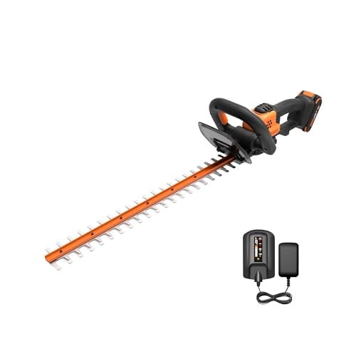 WORX 22" Cordless Electric Hedge Trimmer with Dual-Action Blades