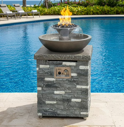 Prokan AquaFlame Water & Fire Pit w/ Cover Deal