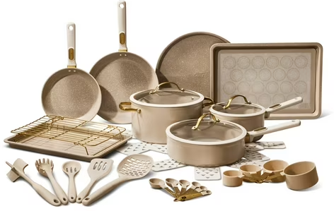 Thyme & Table 32-Piece Aluminum Cookware Set