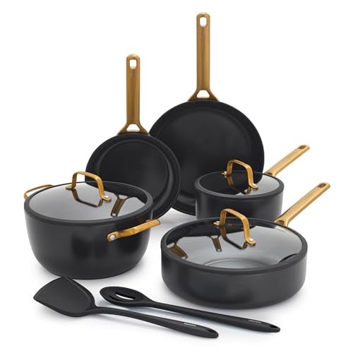 GreenPan Nonstick Reserve Pro 10-Piece Cookware Set, Black
