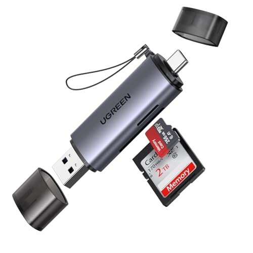 UGREEN 2-in-1 Dual-Slot SD + MicroSD Card Reader w/ 5Gbps USB-C & USB-A Deal