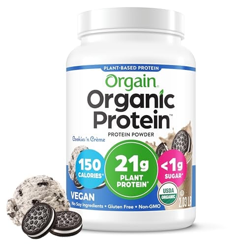 Orgain Organic Vegan Protein Powder 2.03-lb Cookies & Cream