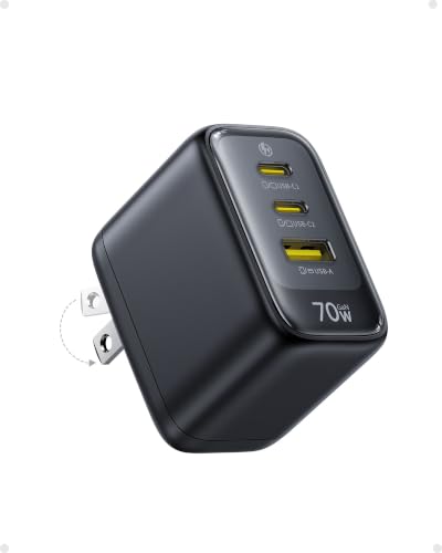 Baseus Enerfill 70W 3-Port GaN USB-C Charger with 3.3' 100W 5A USB-C Cable Deal