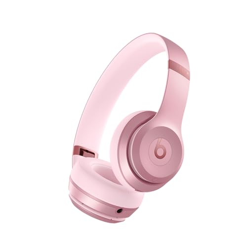 Beats Solo 4 Wireless On-Ear Bluetooth Headphones Metallic Pink Deal