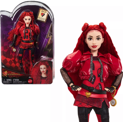 Disney Descendants: The Rise of Red Fashion Doll & Accessory, Red, Daughter of Queen of Hearts