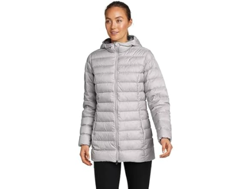 Eddie Bauer Women's Medium CirrusLite Down Parka (Light Gray)