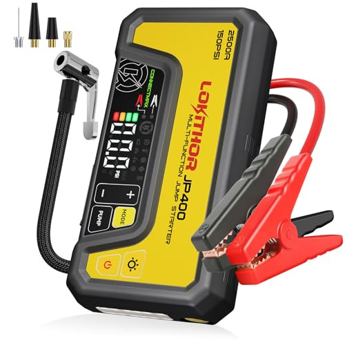 LOKITHOR JP400 2500A 150 PSI Jump Starter w/ Air Compressor