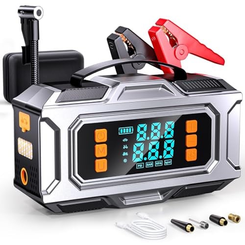 Jump Box With Light and Tire inflator LCD Screen Deal