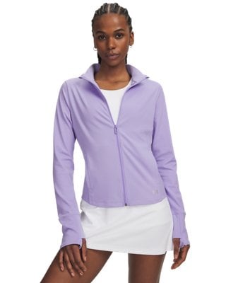 UA Motion Women's Full-Zip Jacket Transparent / Metallic Silver Deal