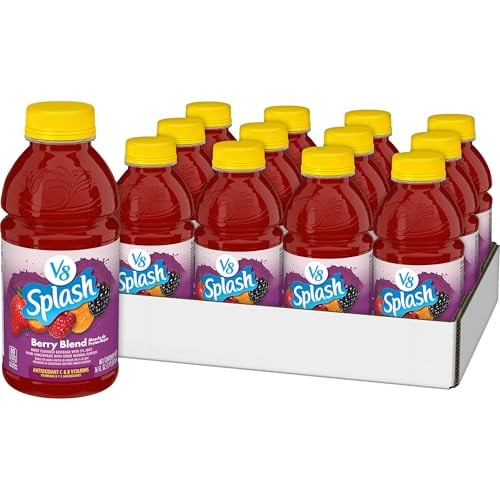 V8 Splash Berry Blend Flavored Juice Beverage 16 fl oz Bottle 12-Pack Deal