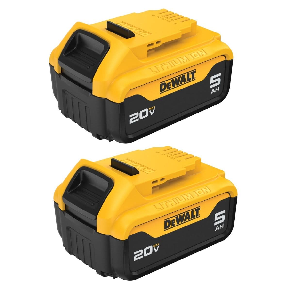 DeWalt DCB205-2 20V MAX 5.0Ah Lithium Ion Batteries, 2-Pack Deal