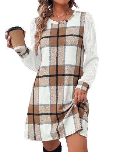 OFEEFAN Womens Long Sleeve Tunic Dresses Deal