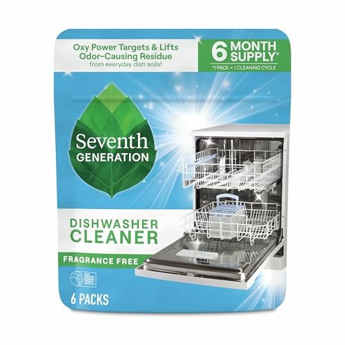 Seventh Generation Dishwasher Cleaning Packs 6 Count
