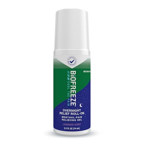 Biofreeze Overnight Roll On Pain Relief Gel 2.5 Fl Oz