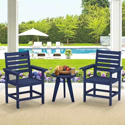 Homenjoy Outdoor Patio Chair with Weather-Resistant Armrest and Backyard