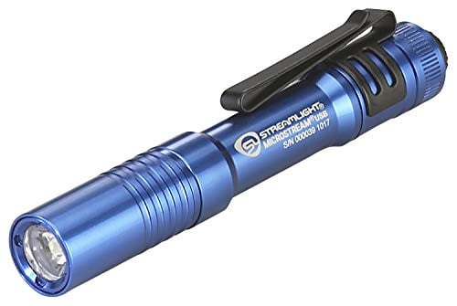 Streamlight 66603 MicroStream USB 250-Lumen 1150-Candela EDC Ultra-Compact LED Flashlight, Blue