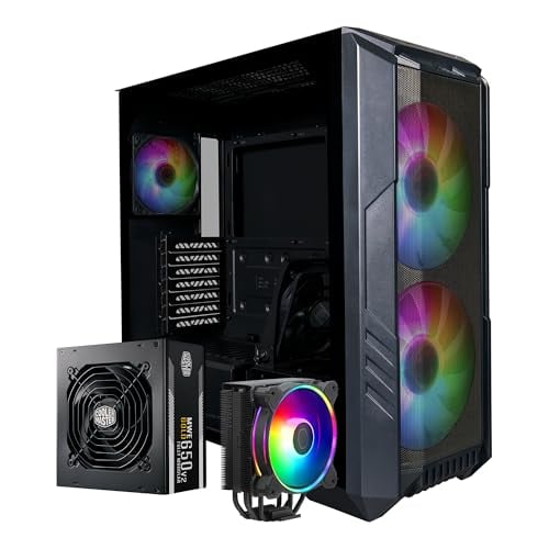 Cooler Master HAF 500 Pro ATX Mid-Tower PC Case Bundle w/ Hyper 212 Halo CPU Cooler & MWE 650W Gold PSU Deal