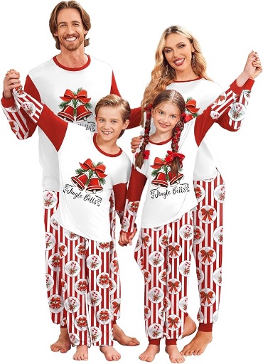 Ekouaer Matching Family Christmas Pajamas Sets
