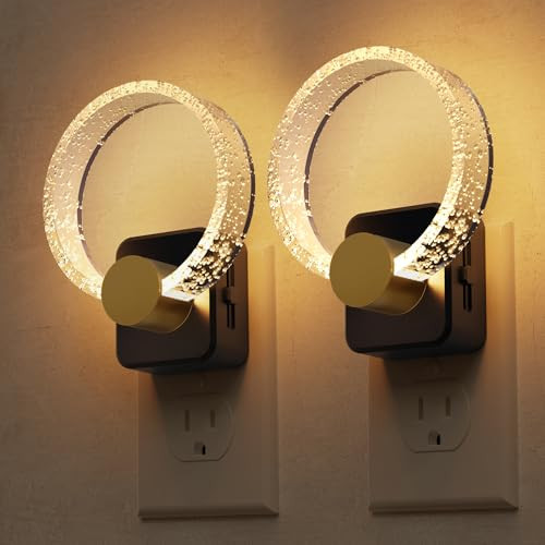 LOHAS LED Dimmable Wall Plug Night Lights 2-Pack