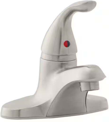 Glacier Bay 4" Centerset Single-Handle Bathroom Faucet Brushed Nickel